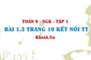 Bài 1.3 trang 10 Toán 9 Kết nối tri thức Tập 1
